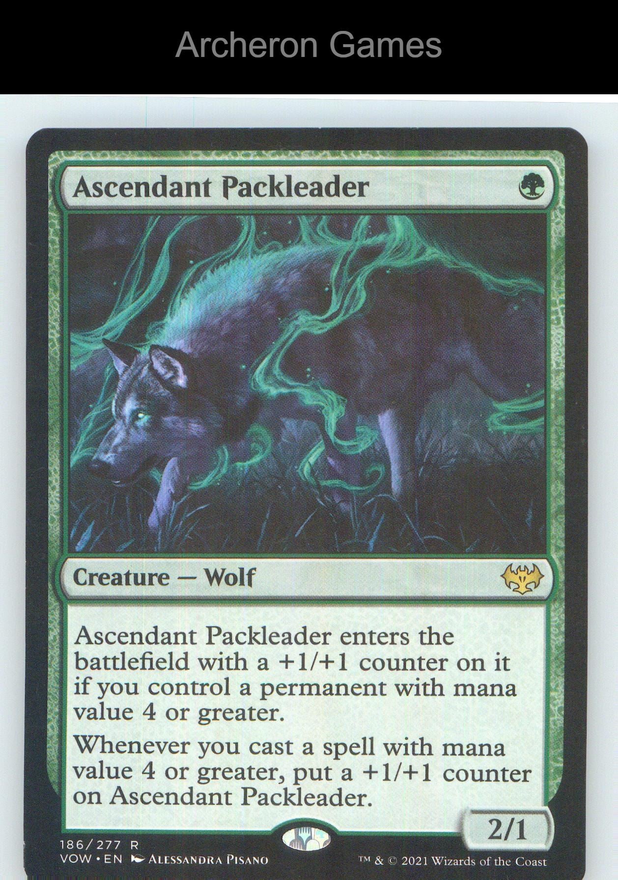 Ascendant Packleader VOW 186 R MTG Card NM/EX+