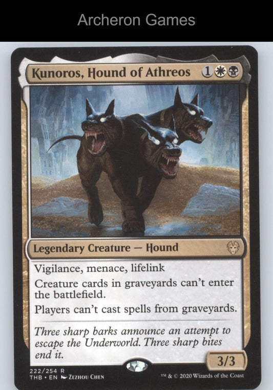 Kunoros, Hound of Athreos 222 R MTG Card Promo Pack: Theros Beyond Death
