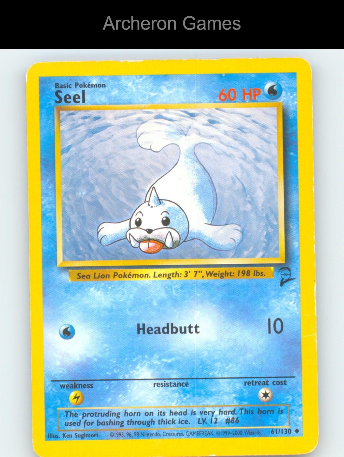Pokemon Card Seel B2 61/130 UC Base Set 2