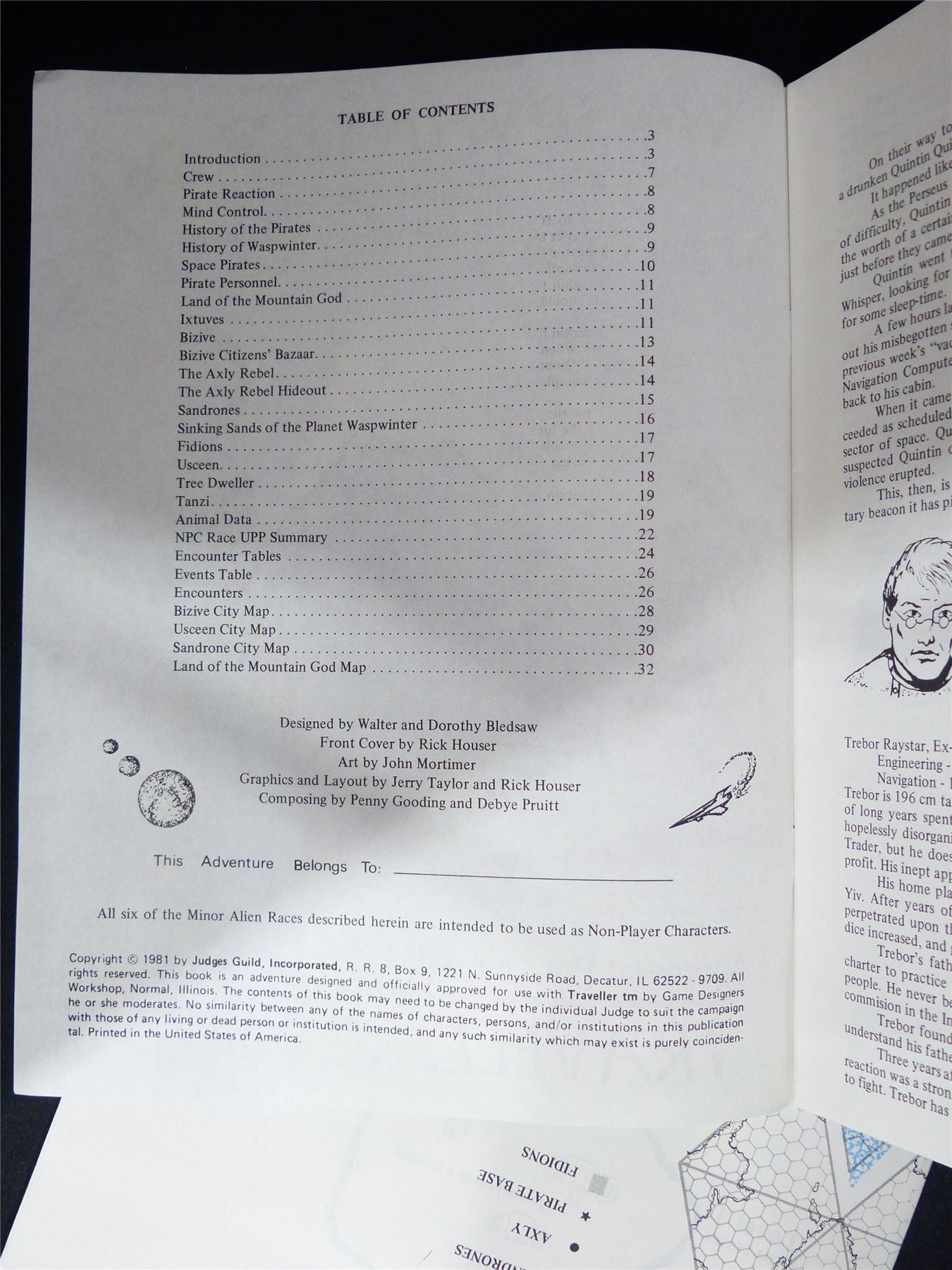 Judges Guild Traveller: Waspwinter - Roleplay Booklet #1X5