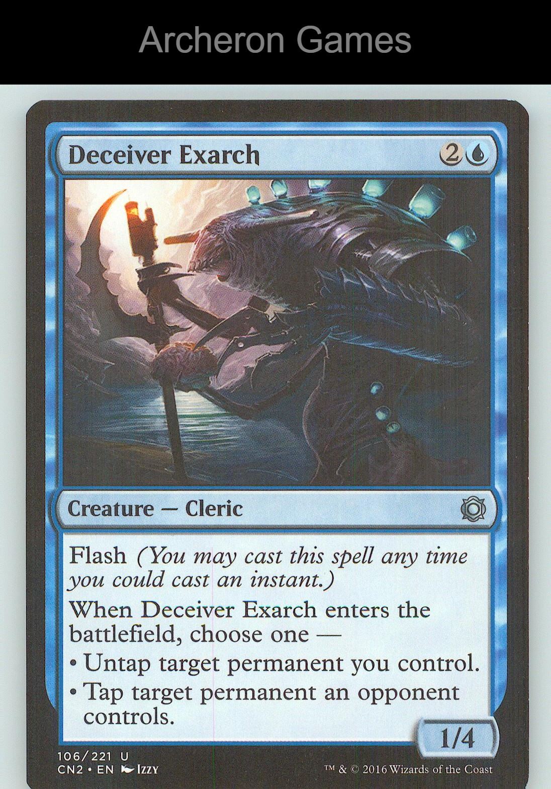 Deceiver Exarch CN2 106 UC MTG Card NM/EX+