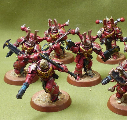 Khorne Berserkers painted - Chaos Space Marines - Warhammer 40K #4HM