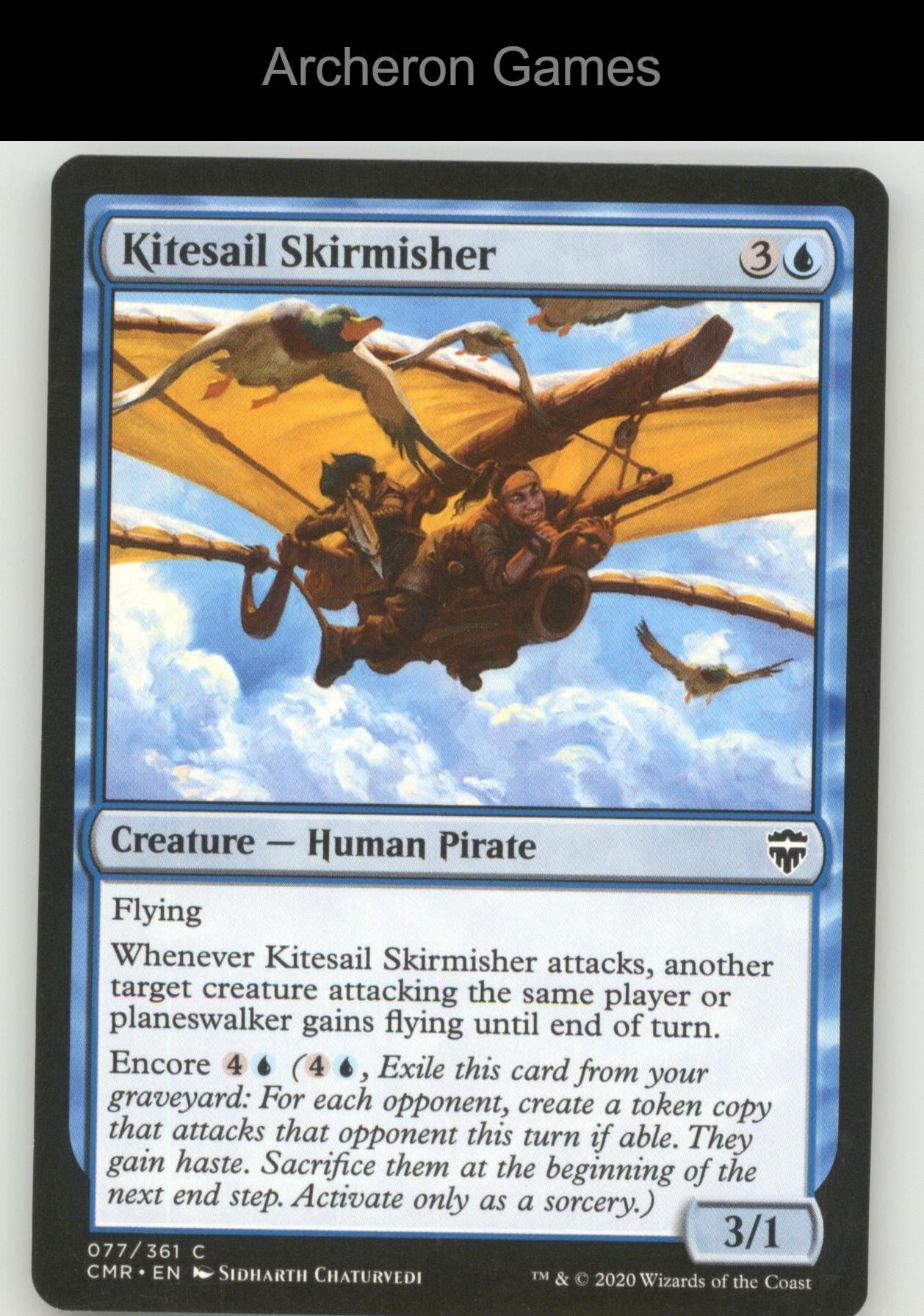 Kitesail Skirmisher 77 C MTG Card Commander Legends