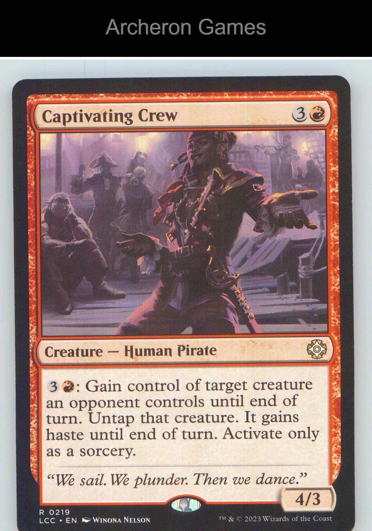 Captivating Crew LCC 219 R MTG Card NM/EX+