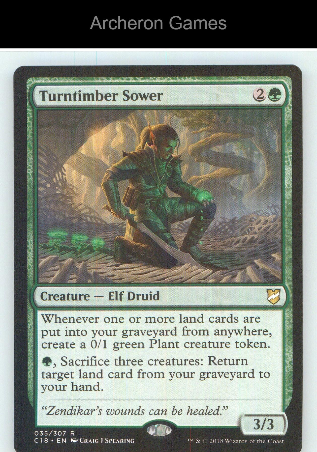 Turntimber Sower C18 35 R MTG Card NM/EX+