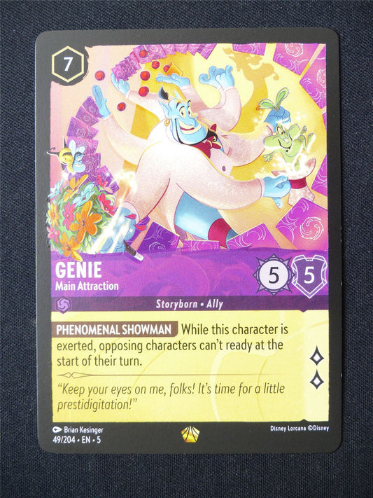 Genie Main Attraction 49/204 - Lorcana Card #6GE