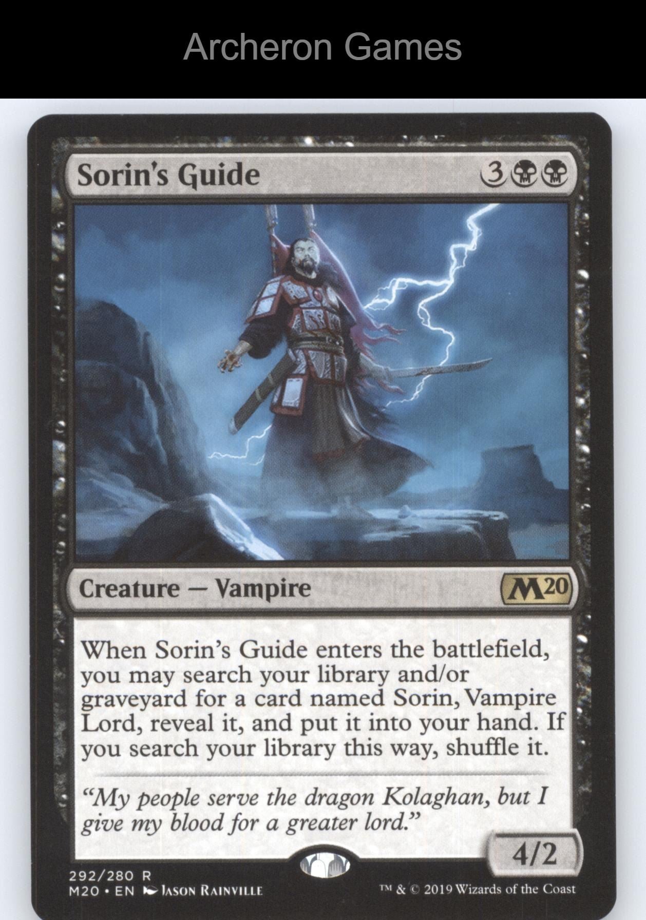 Sorin's Guide 292 R MTG Card Core Set 2020