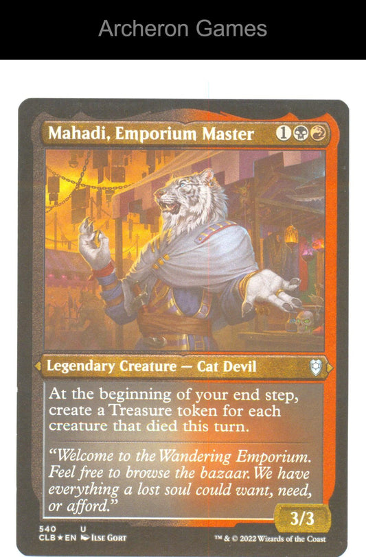 Mahadi, Emporium Master (Foil Etched) CLB 540 MTG Card Battle for Baldur's Gate
