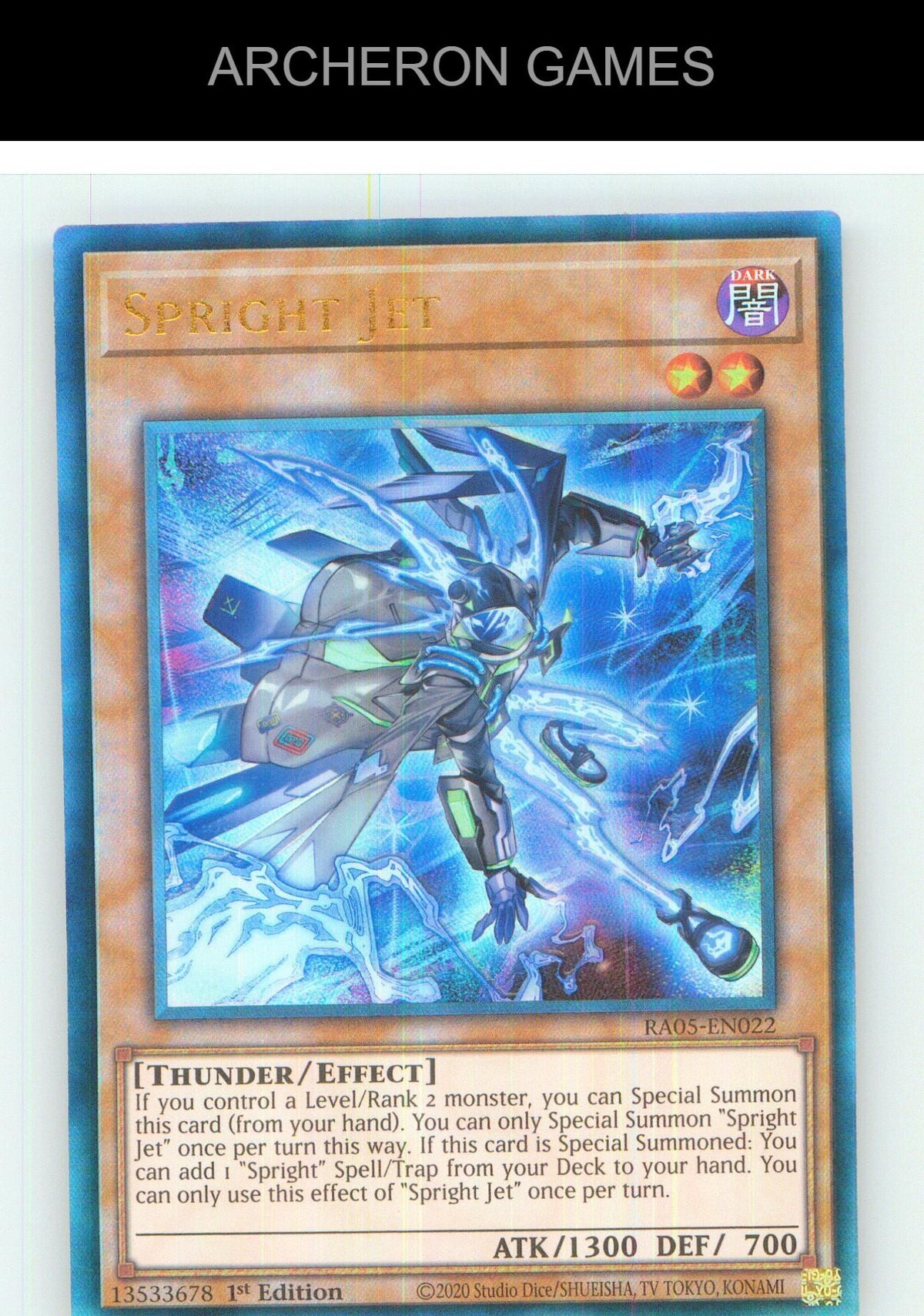 Spright Jet (Collector's Rare) Collector's Rare YUGIOH Card 1st Edition
