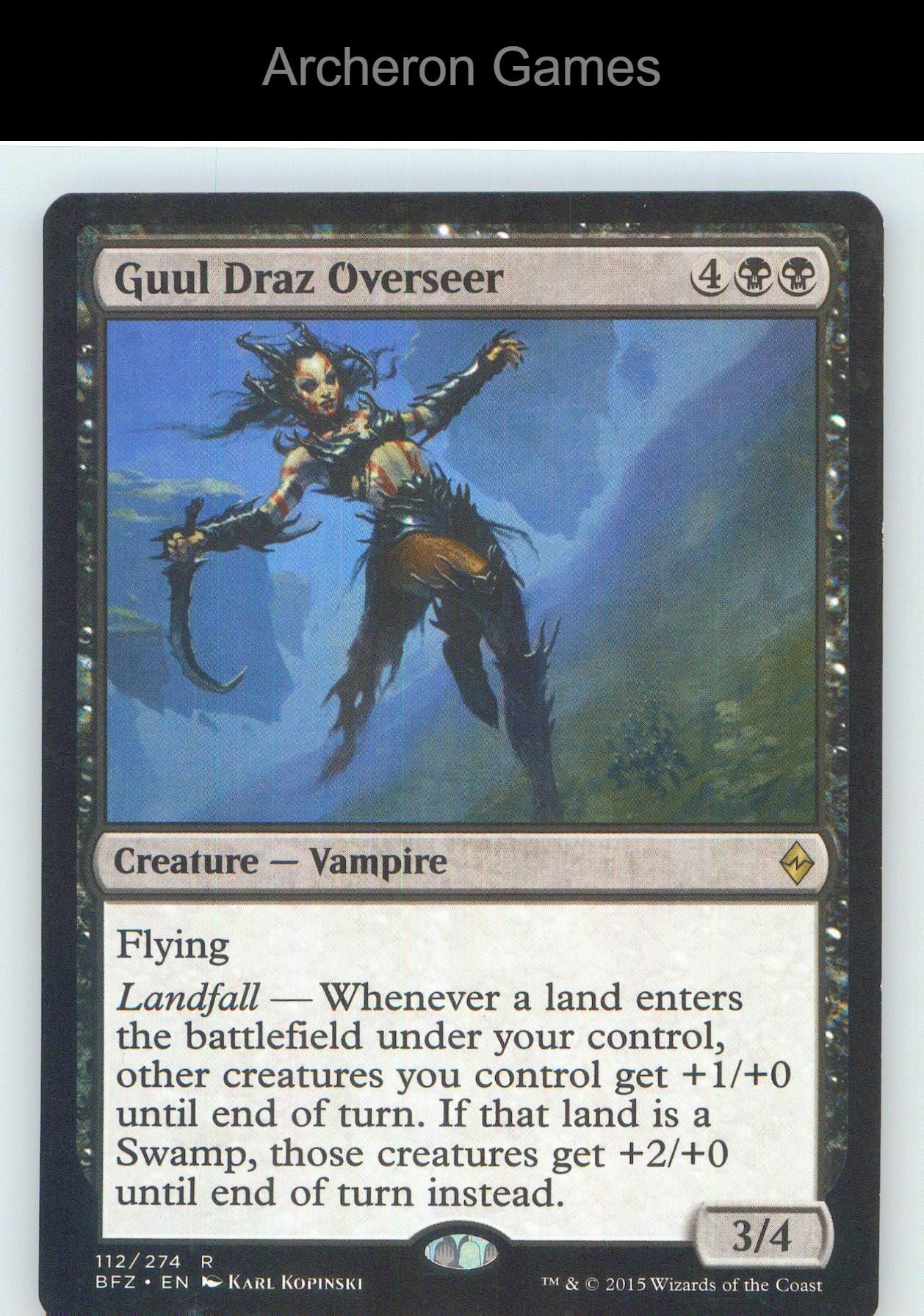 Guul Draz Overseer BFZ 112 R MTG Card NM/EX+