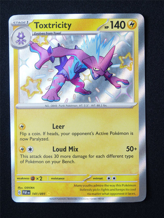 Toxtricity 141/091 Shiny Holo - Pokemon Card #5XG