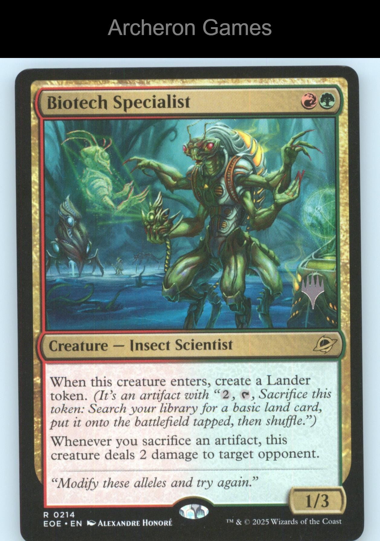Biotech Specialist 214 R MTG Card Edge of Eternities