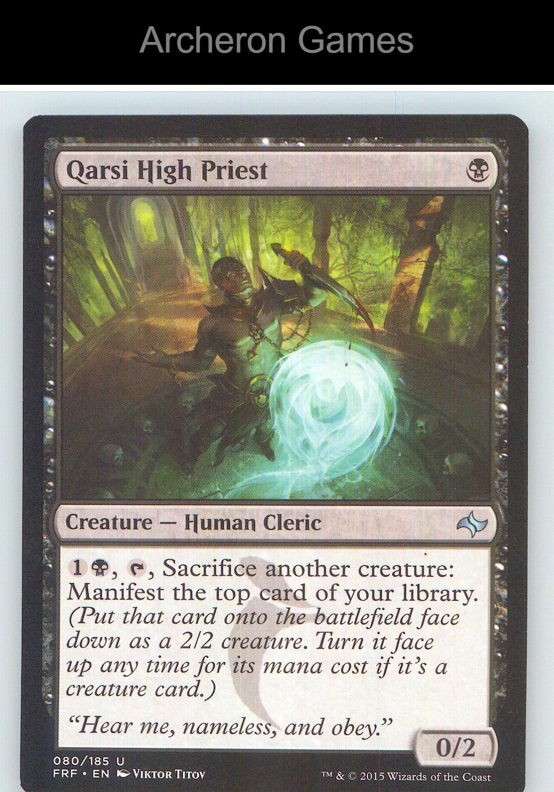 Qarsi High Priest FRF 80 UC MTG Card NM/EX+