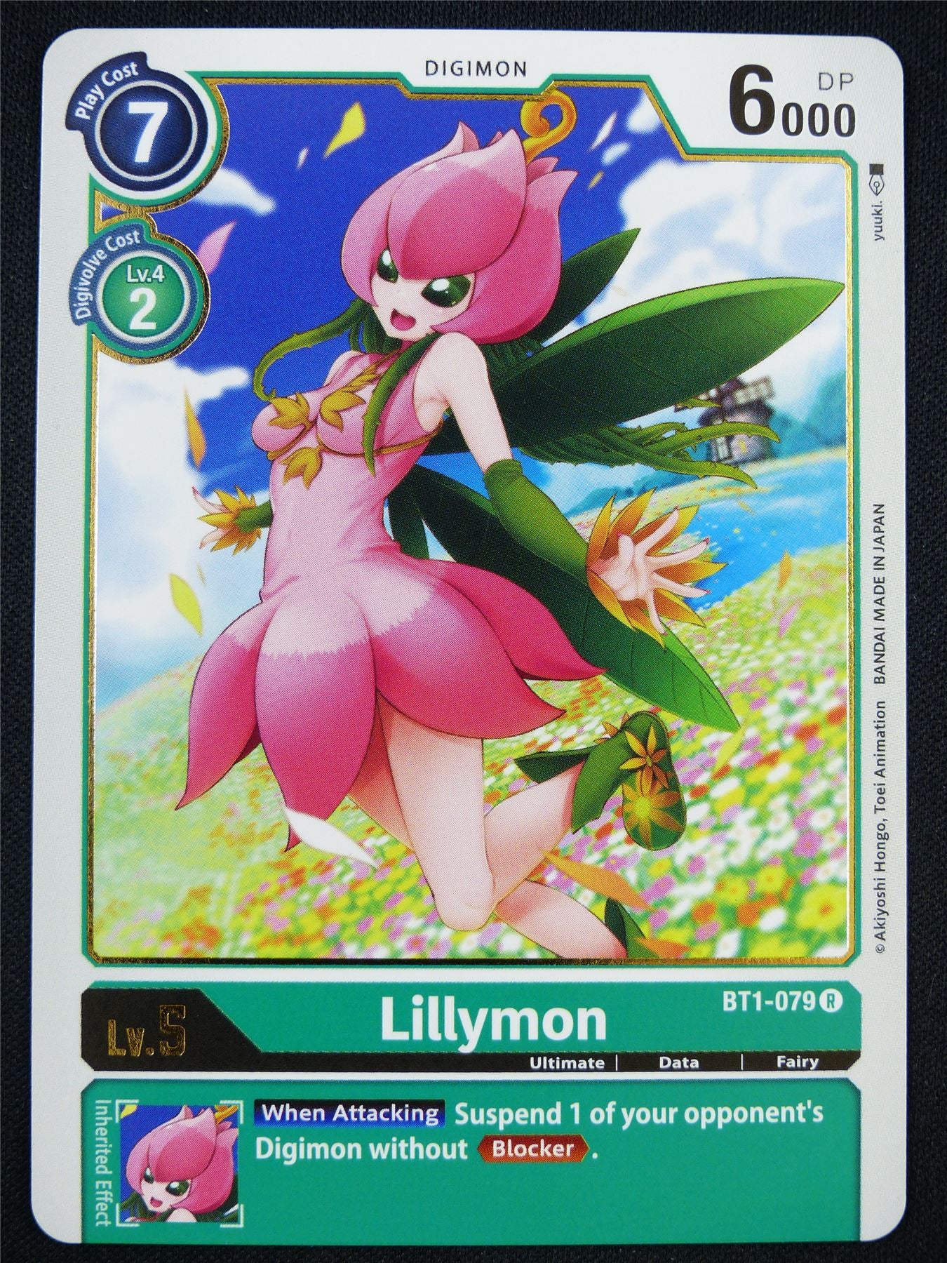 Lillymon BT1-079 R - Digimon Card #2IQ