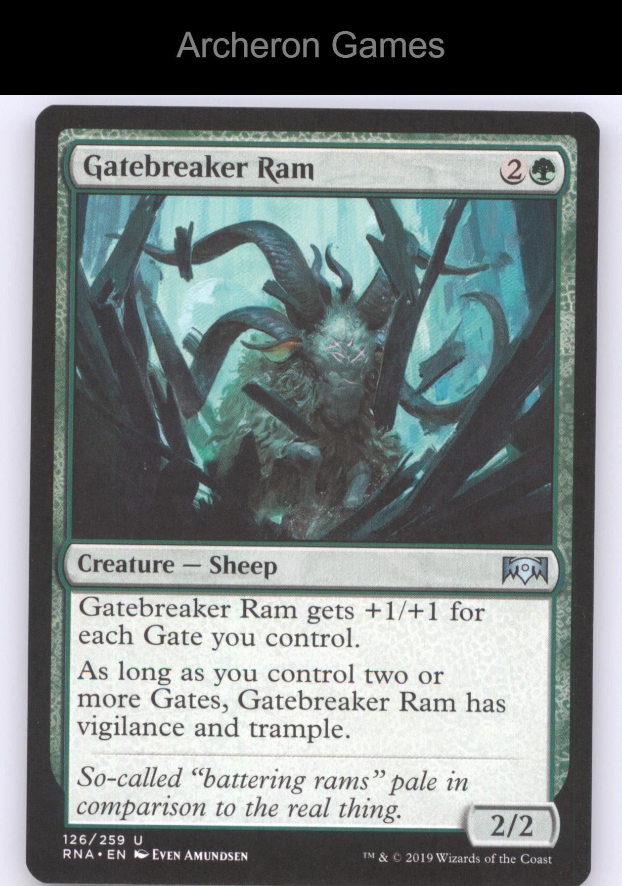 Gatebreaker Ram 126 UC MTG Card Ravnica Allegiance