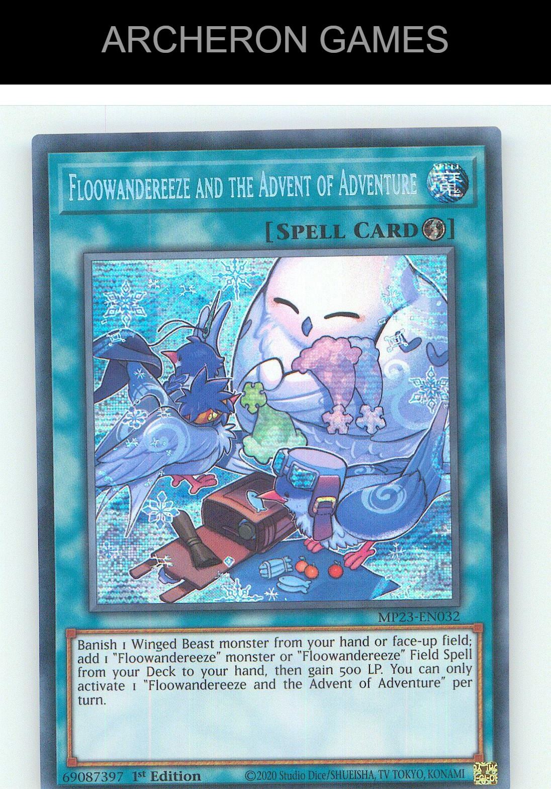 Floowandereeze and the Advent of Adventure YUGIOH Card 1st Edition