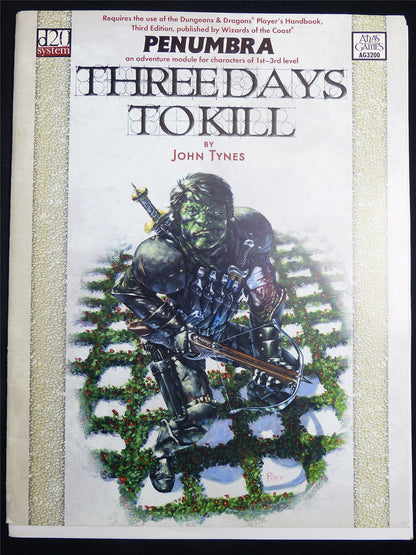 Three Days to Kill Roleplaying Booklet - d20 System #2RC
