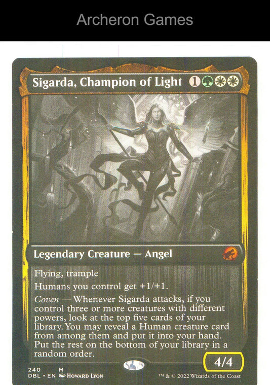 Sigarda, Champion of Light DBL 240 Mythic MTG Card NM/EX+