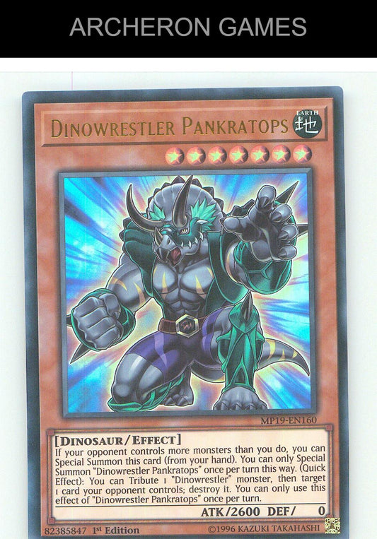 Dinowrestler Pankratops Ultra Rare YUGIOH Card Unlimited