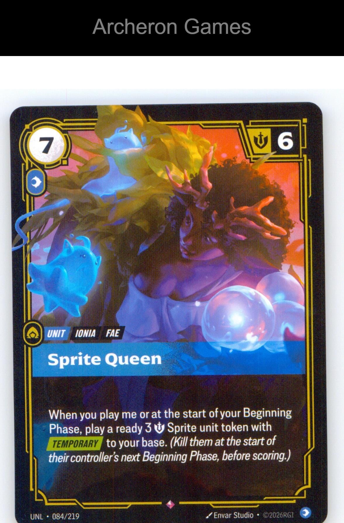 Sprite Queen UNL 084/219 R Unleashed Riftbound Card