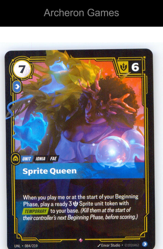 Sprite Queen UNL 084/219 R Unleashed Riftbound Card