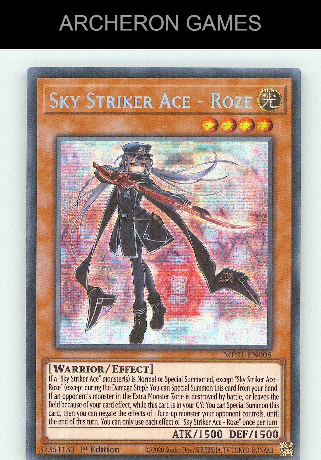 Sky Striker Ace - Roze SEC YUGIOH Card