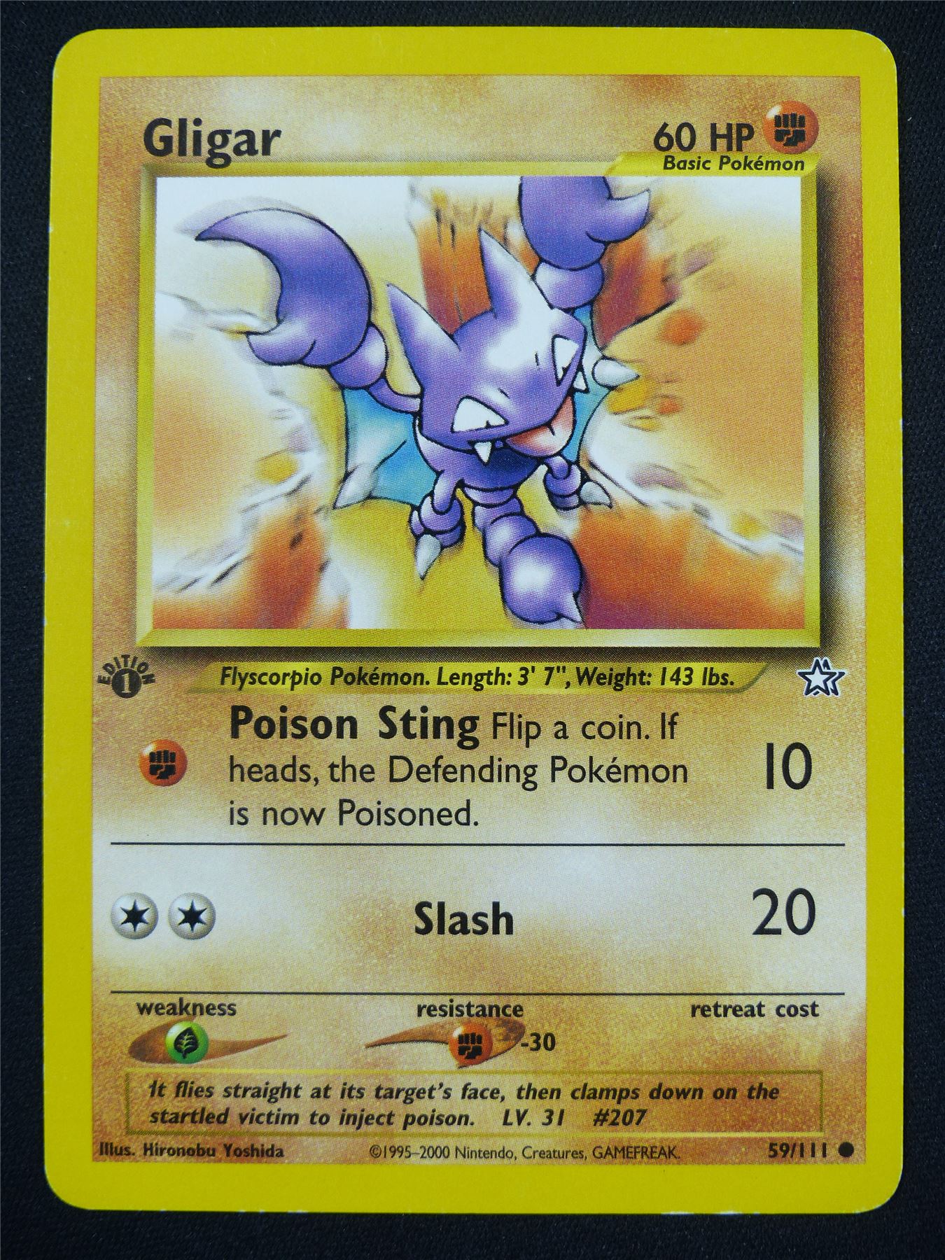 Gligar 59/111 1st ed - Pokemon Card #5MD