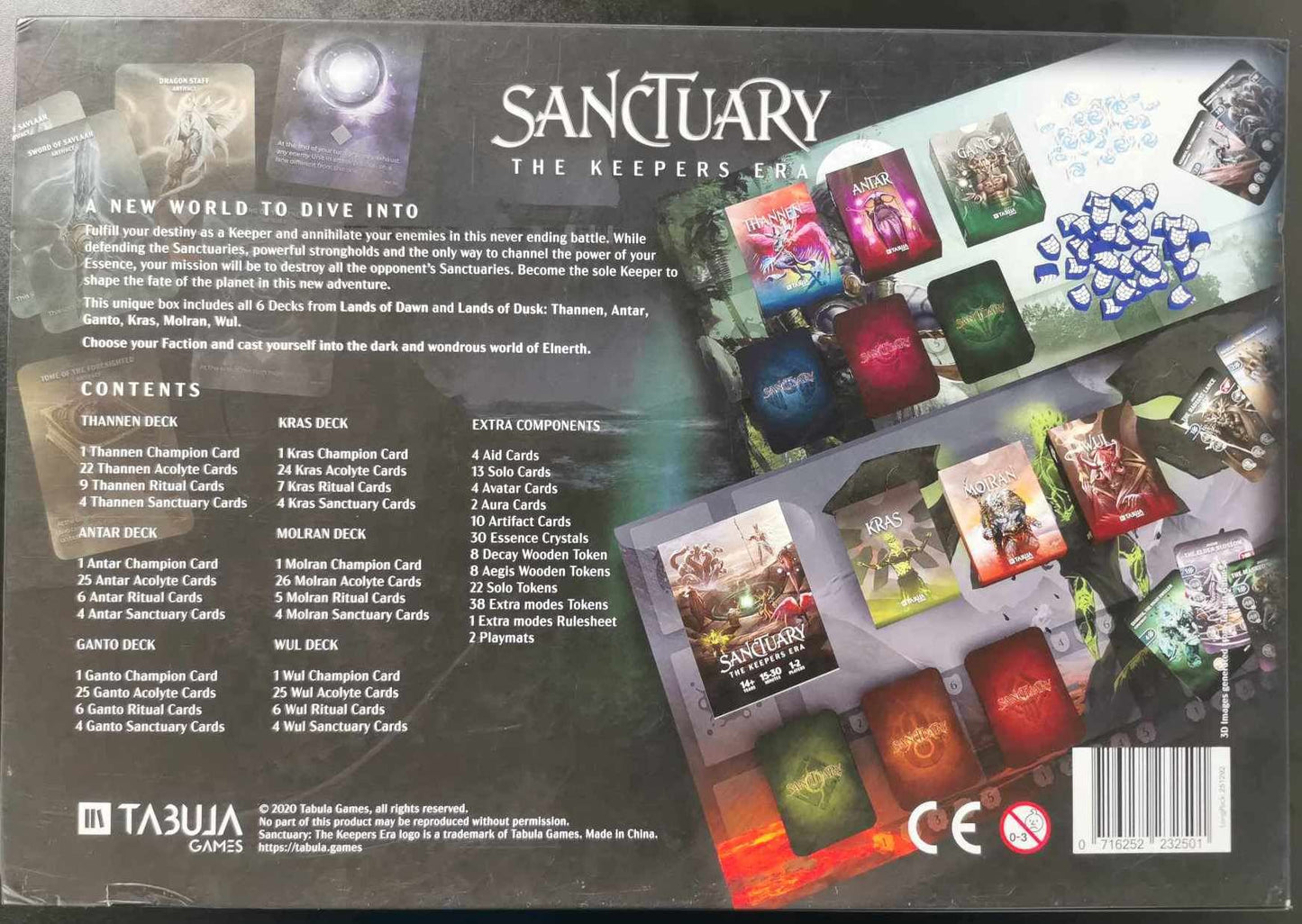 Sanctuary the Keepers Era Kickstarter Board Game + playmats #9I2