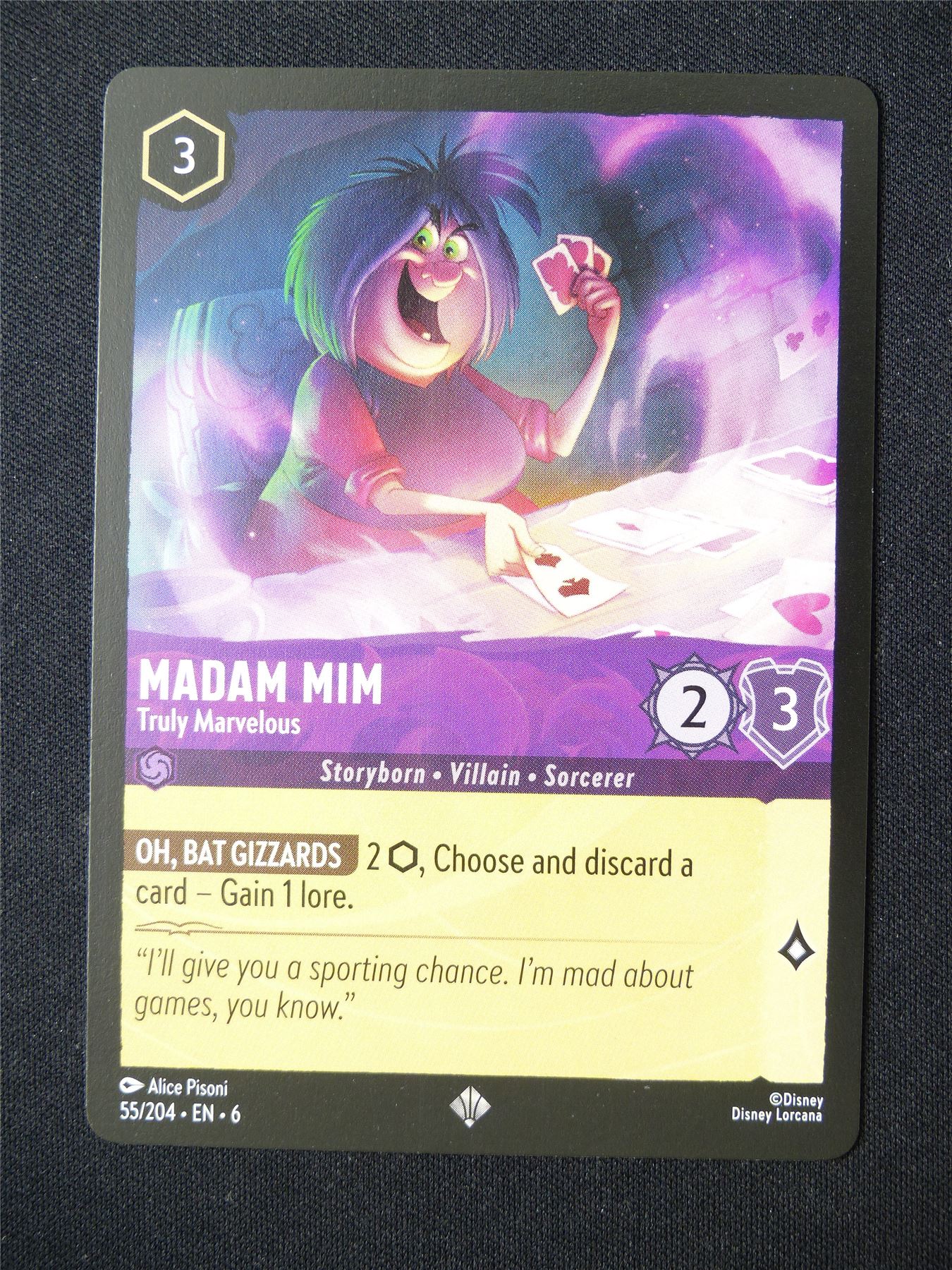 Madam Mim Truly Marvelous 55/204 - Lorcana Card #6GP