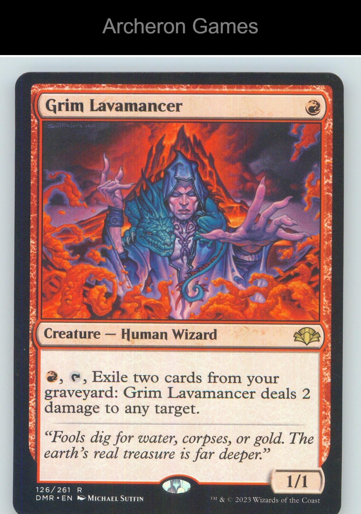 Grim Lavamancer DMR 126 R MTG Card NM/EX+