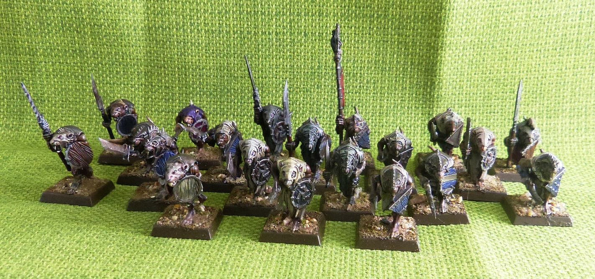 Skaven - Clan Rats - Painted x 20 - Warhammer AoS 40k #FO