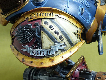 Imperial Knight with Forgeworld Shoulder Pads painted - Warhammer 40K #ZB