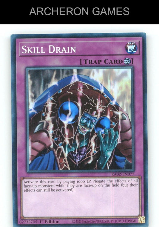 Skill Drain SR YUGIOH Card