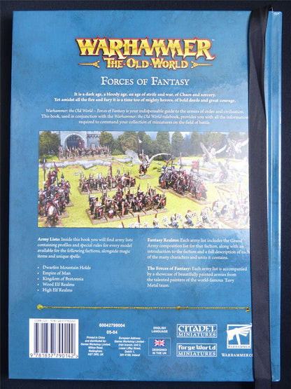 Forces of Fantasy: Army Lists for the Forces of Good - Warhammer The Old World Hardback #6N7