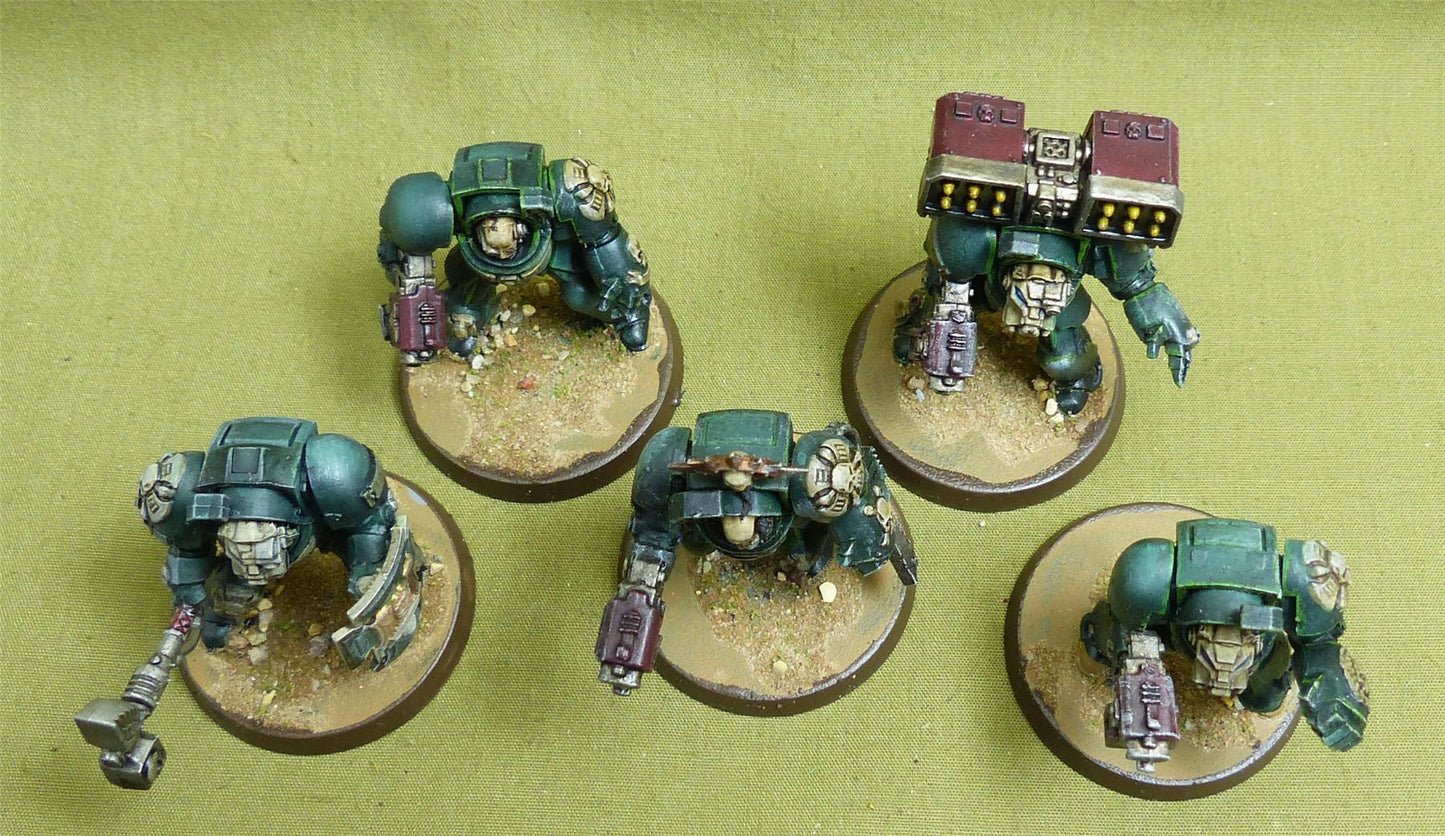Terminator Squad painted - Dark Angels - Warhammer 40K #3JG