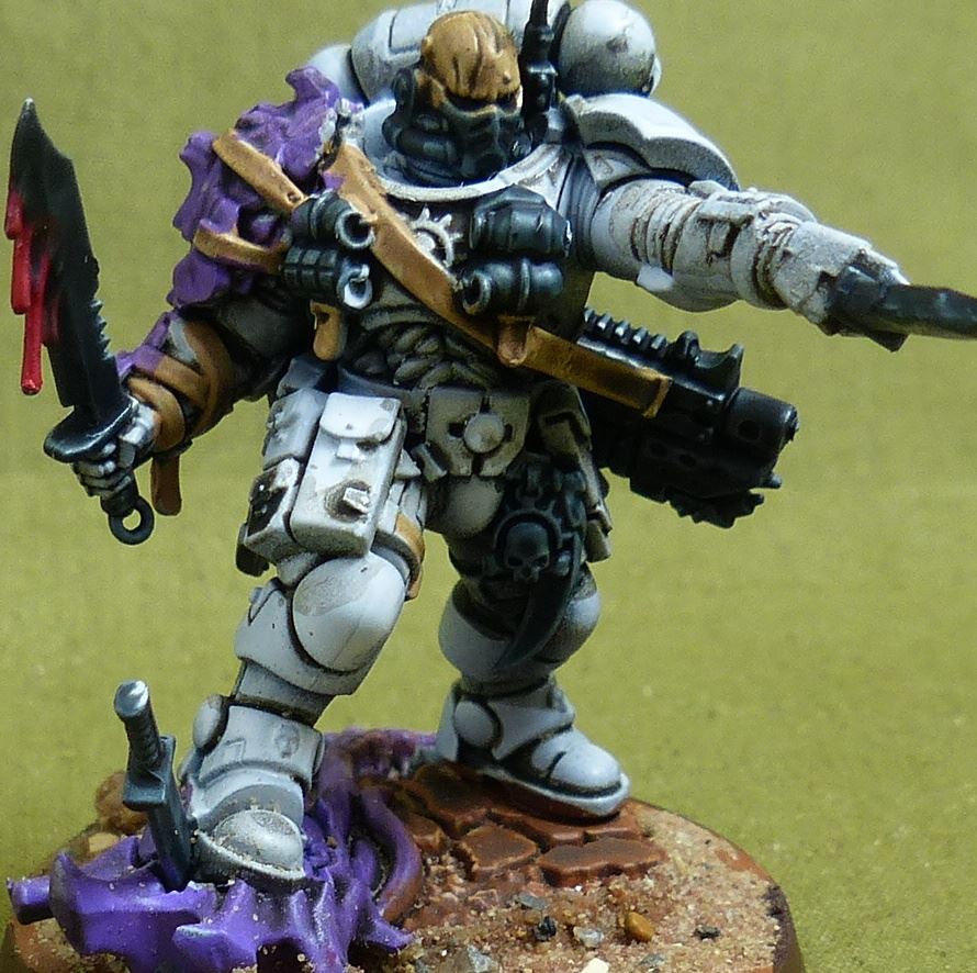 Lieutenant with Combi Weapon painted - White Scars - Warhammer 40K #4PR