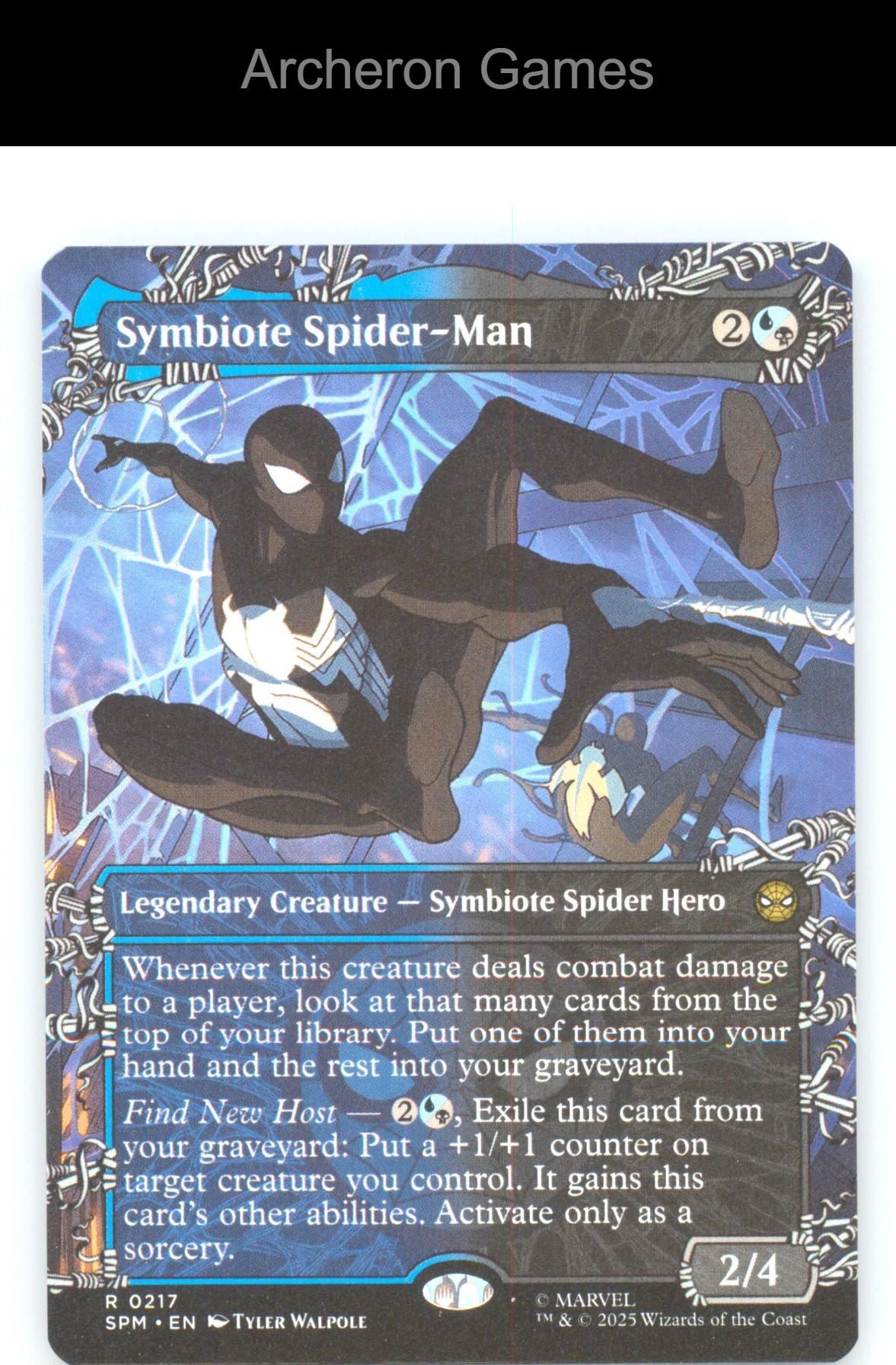 Symbiote Spider-Man (Borderless) SPM 217 R MTG Card NM/EX+