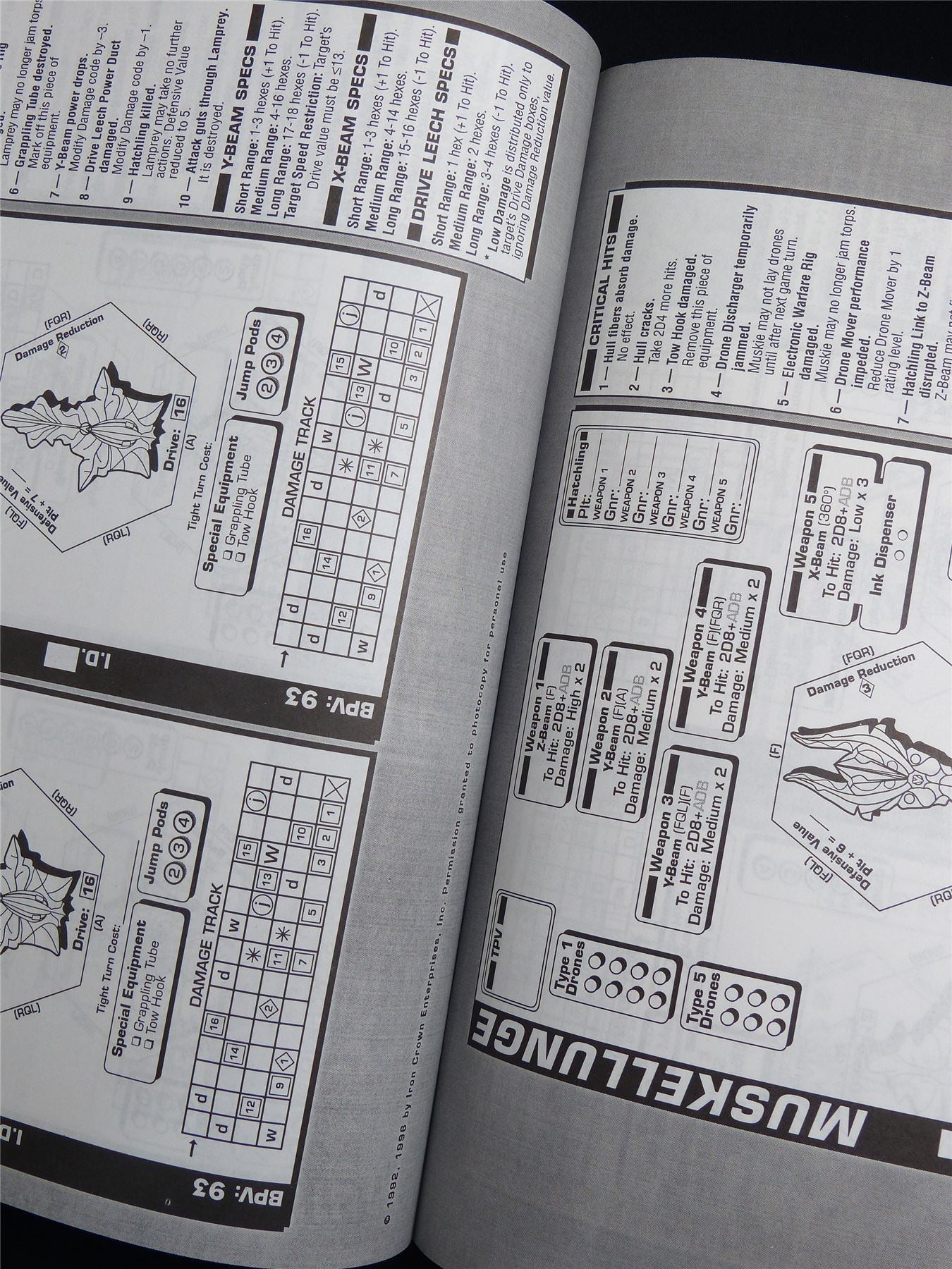 Silent Death: Night Brood First Contact Miniatures Sourcebook - I.C.E. Booklet #2QT