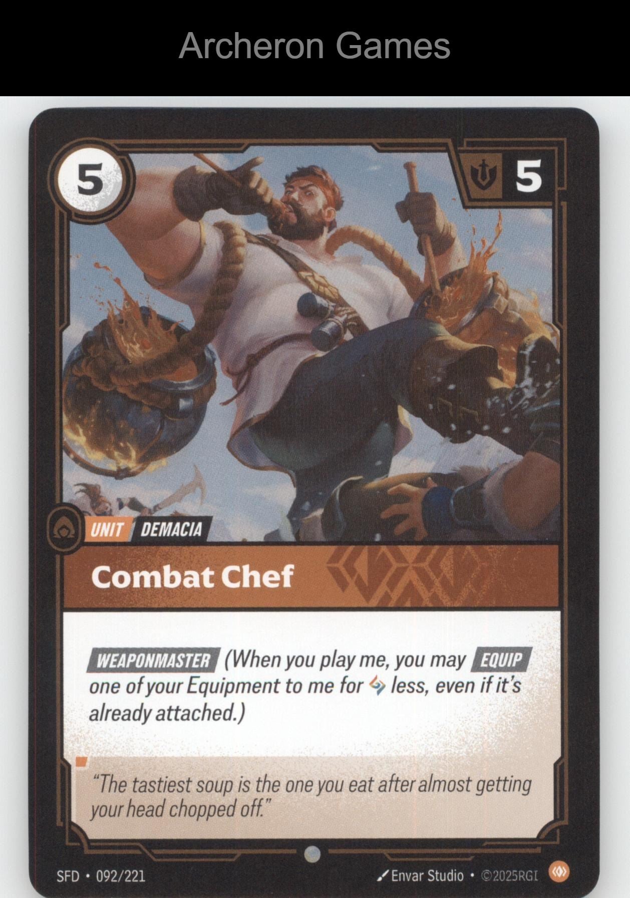 Combat Chef SFD 092/221 C  Card Spiritforged