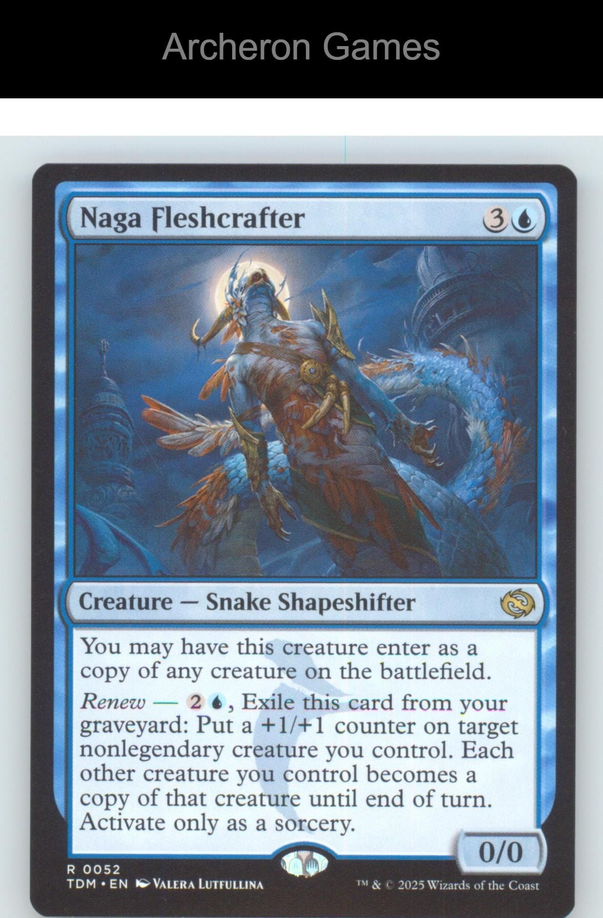 Naga Fleshcrafter TDM 52 R MTG Card NM/EX+