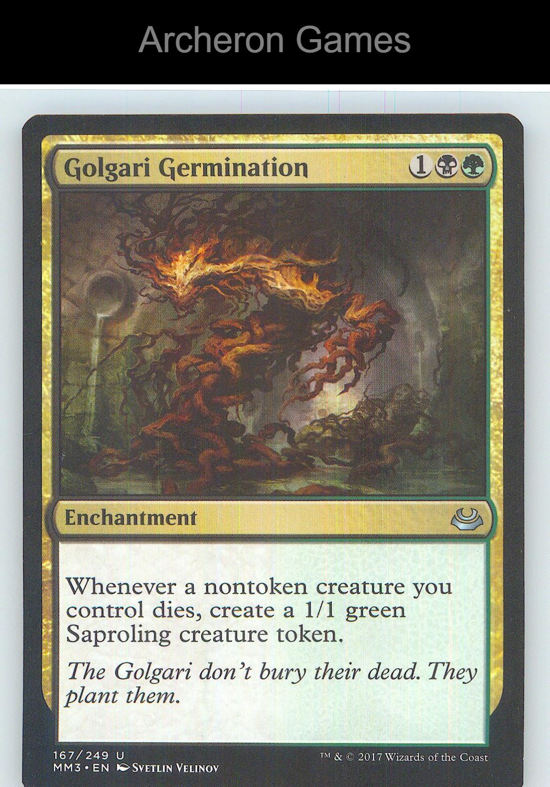 Golgari Germination MM3 167 UC MTG Card NM/EX+