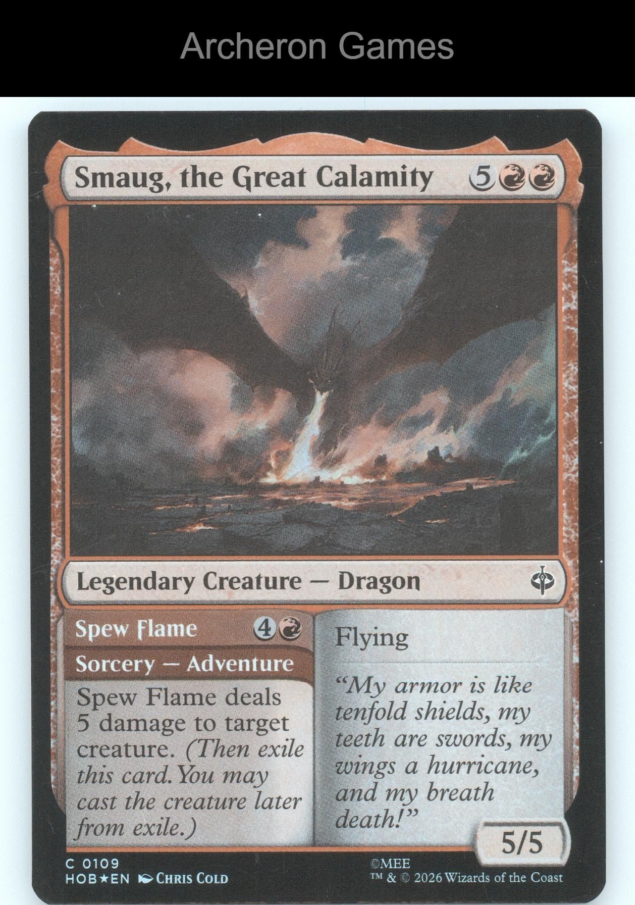 Smaug, the Great Calamity HOB 109 C MTG Card The Hobbit
