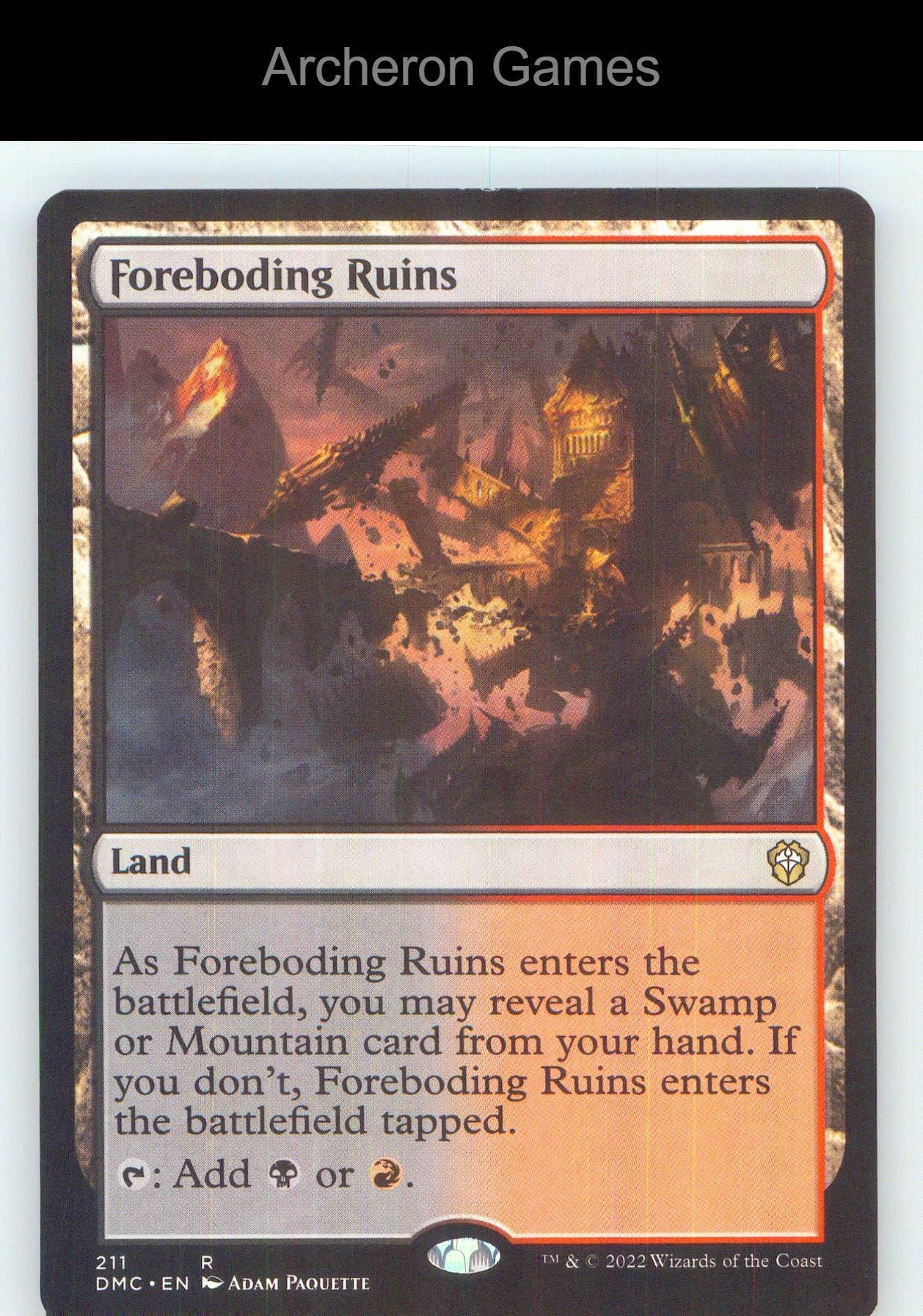 Foreboding Ruins DMC 211 R MTG Card NM/EX+
