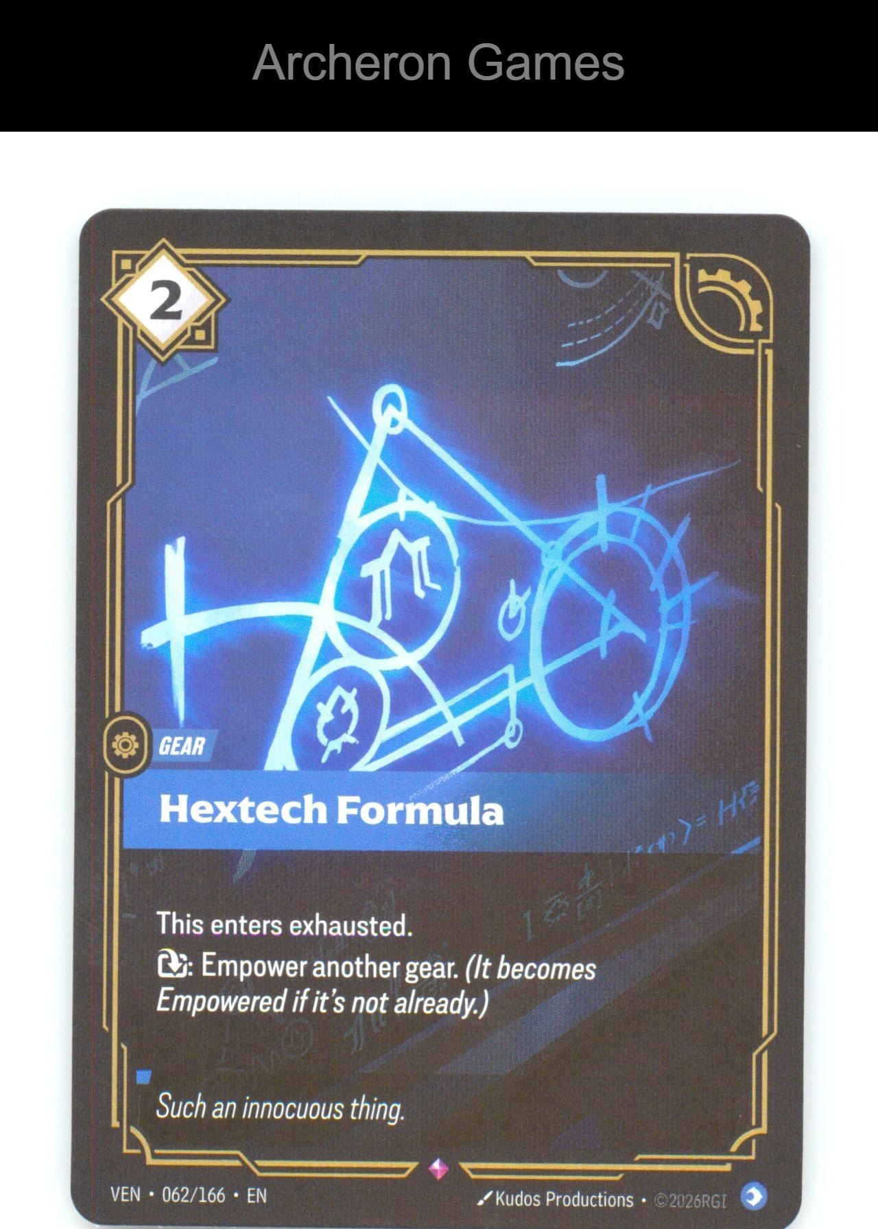 Hextech Formula VEN 062/166 R Vendetta Riftbound Card Foil