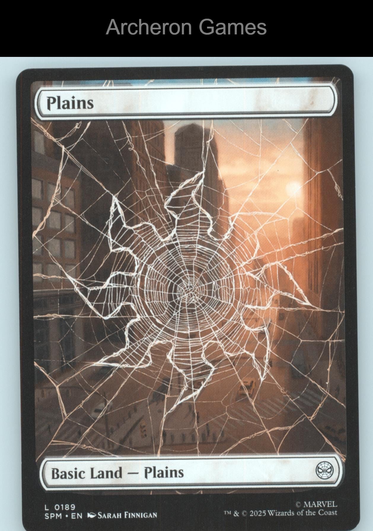 Plains (0189) 189 Land MTG Card Marvel's Spider-Man