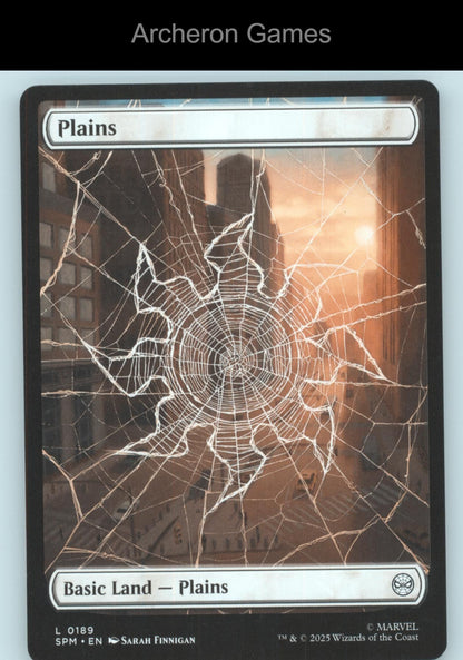 Plains (0189) 189 Land MTG Card Marvel's Spider-Man
