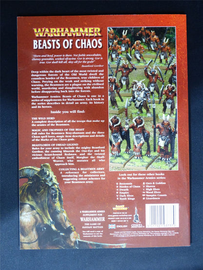 Warhammer Armies: Beasts of Chaos 6th Edition Softback - Warhammer Old World #1HT