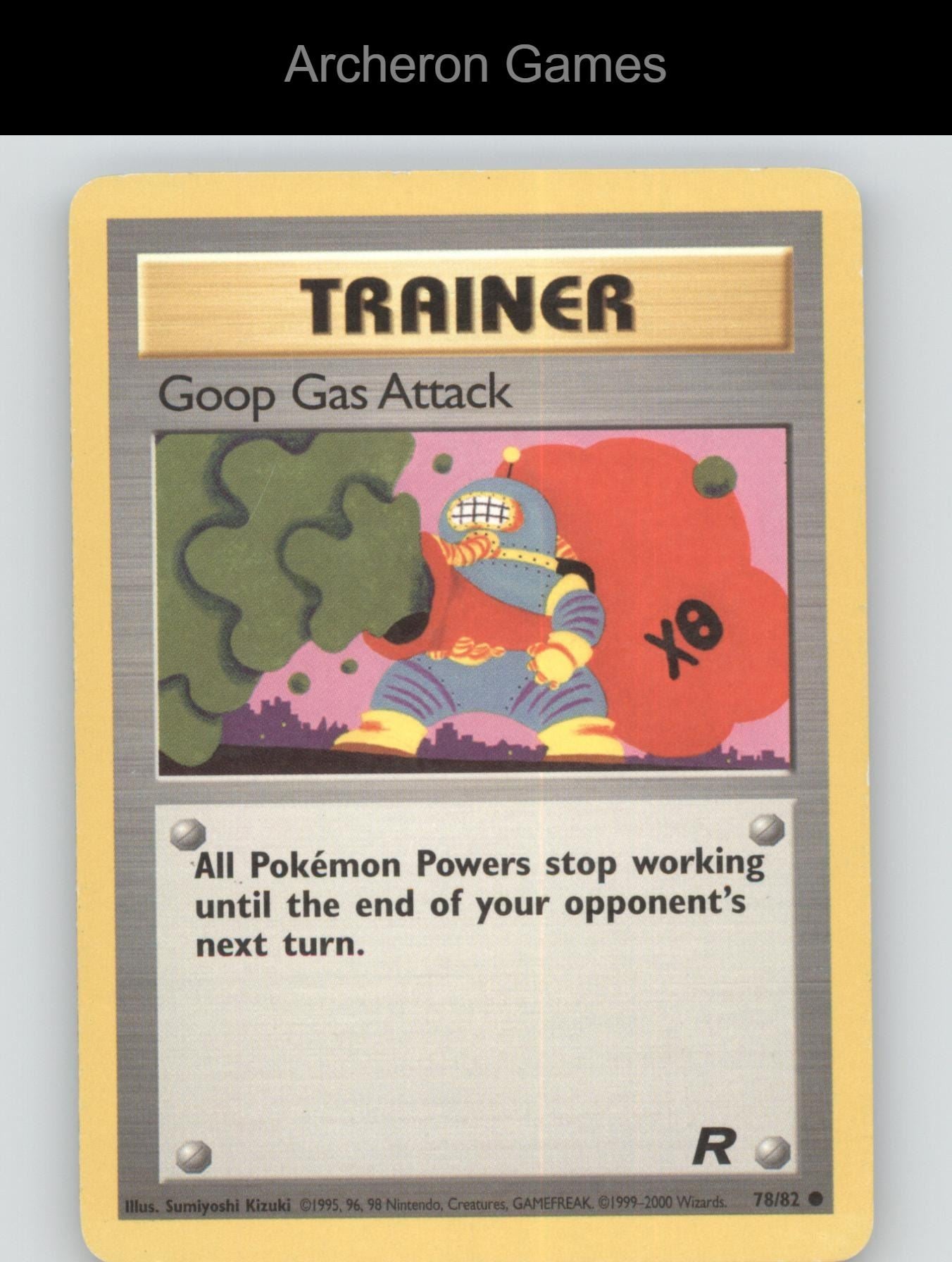 Pokemon Card Goop Gas Attack TR 78/82 C Team Rocket Unlimited