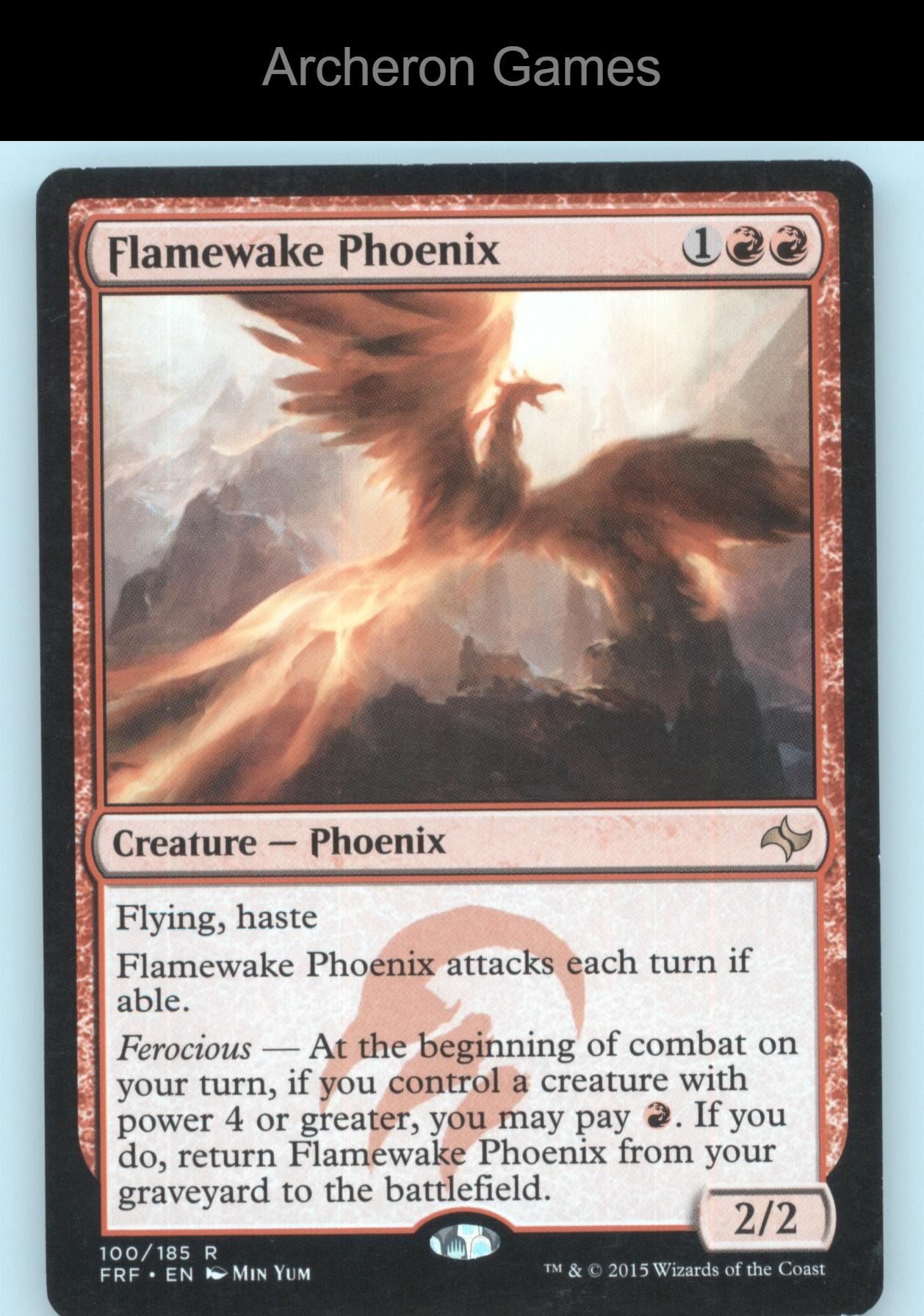 Flamewake Phoenix 100 R MTG Card Fate Reforged