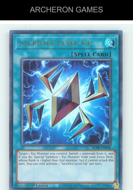 Sacrifice Level-Up UR YUGIOH Card 1st Edition